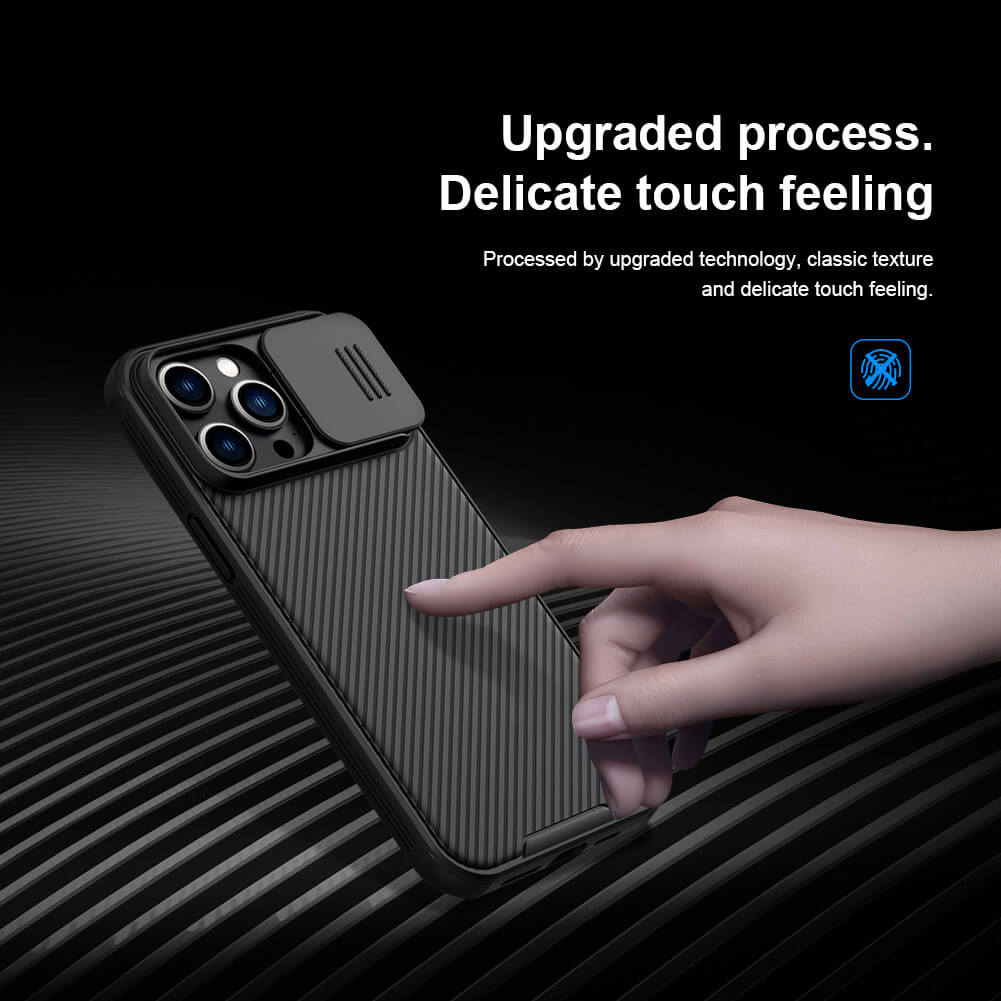 Ốp lưng maqsafe chống sốc cho iPhone 14 Pro Max bảo vệ Camera hiệu Nillkin Camshield Pro chống sốc cực tốt, chất liệu cao cấp, có khung & nắp đậy bảo vệ Camera - hàng nhập khẩu