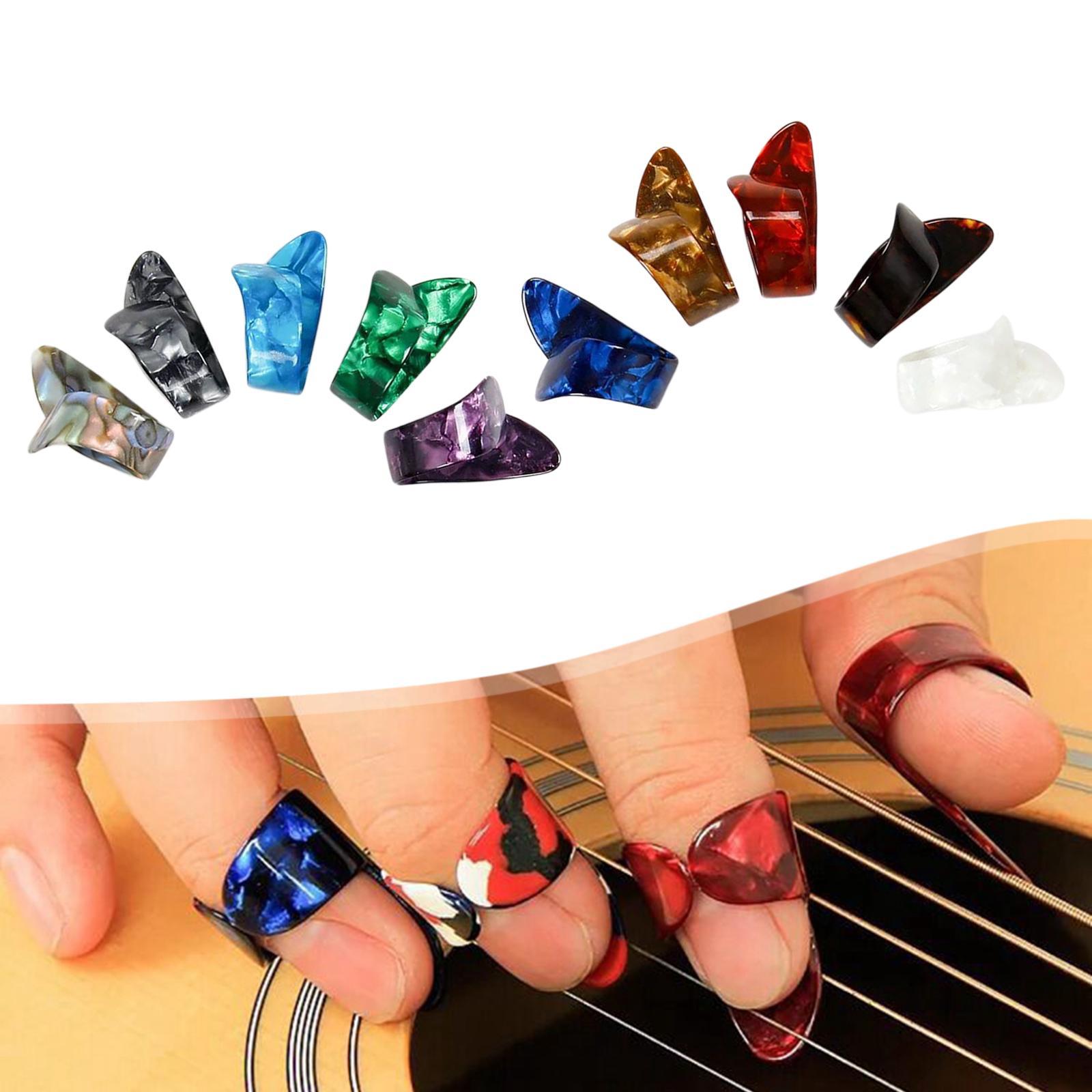 10Pcs Guitar Thumb Finger Picks for Banjo String Instrument Accessories