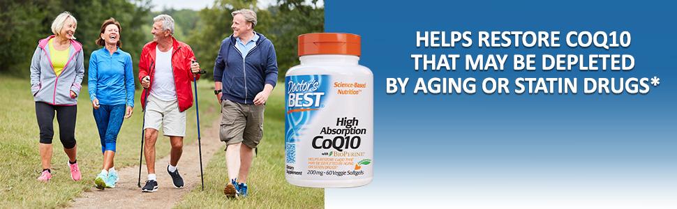 Doctor's Best High Absorption CoQ10 with BioPerine, Vegetarian, Gluten Free, Naturally Fermented, Heart Health & Energy Production, 200 mg 60 Veggie Softgels