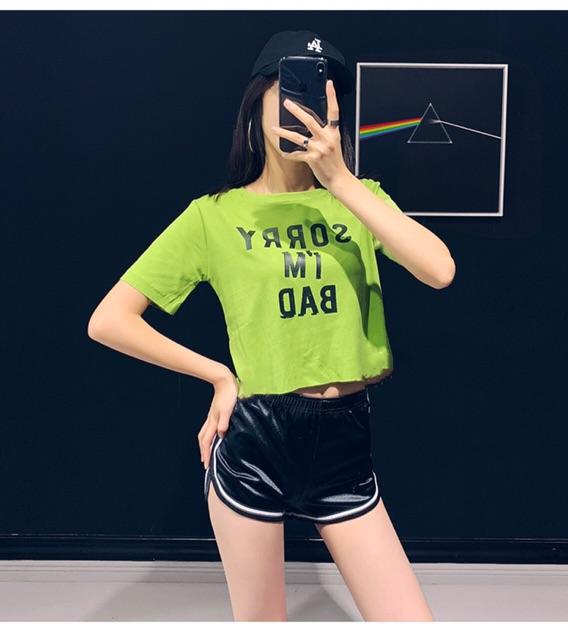 Áo thun tay ngắn croptop