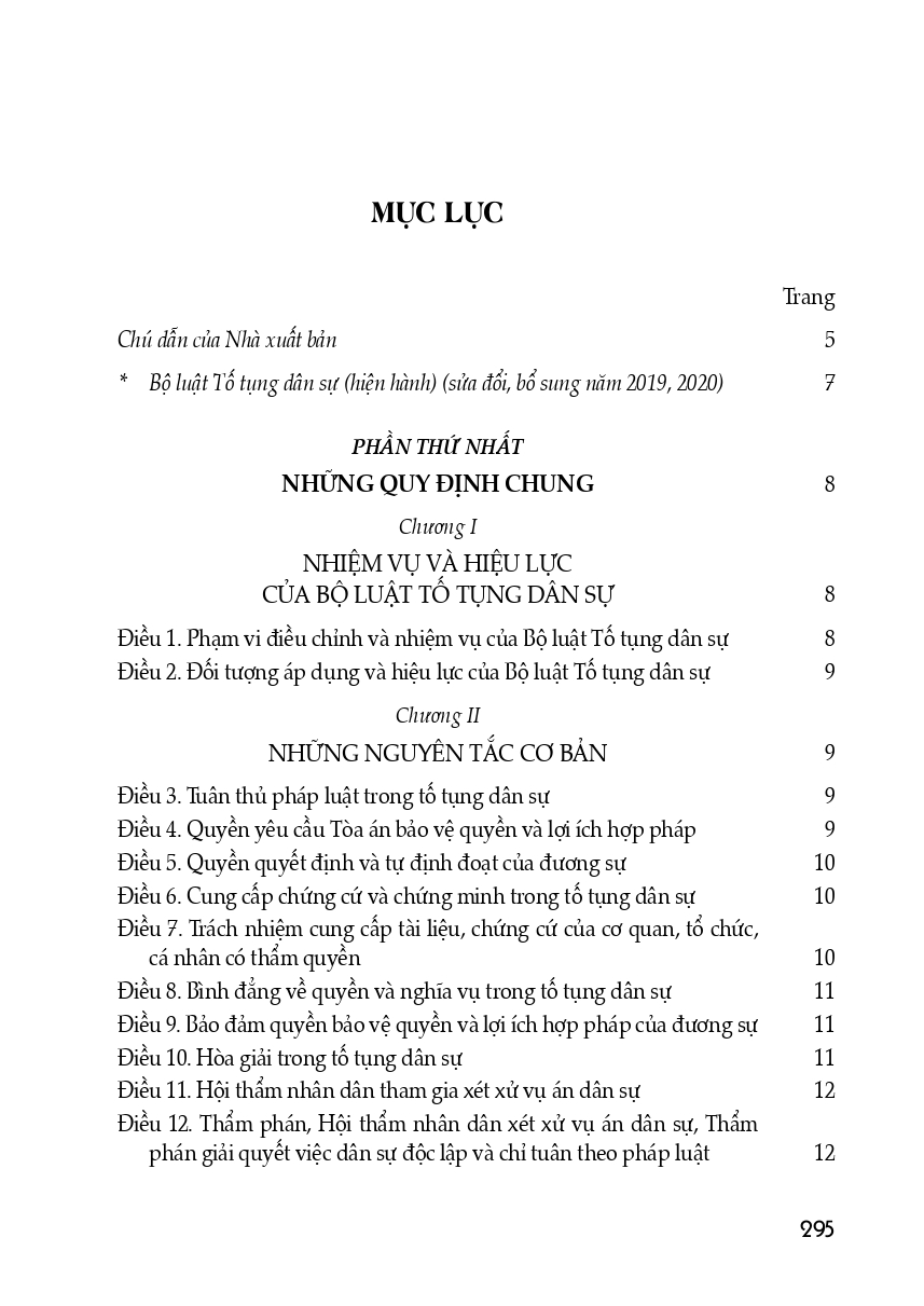 Bộ Luật Dân Sự + Bộ Luật Tố Tụng Dân Sự