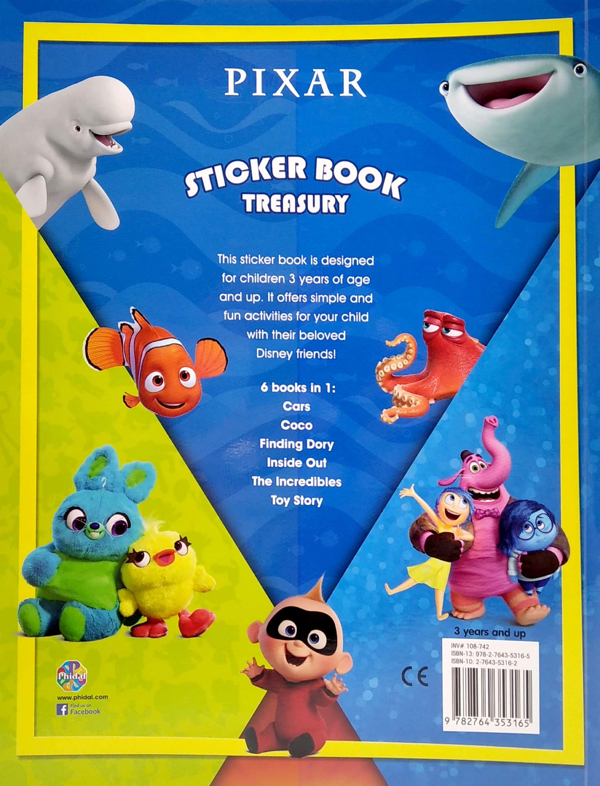 Disney Pixar Sticker Book Treasury