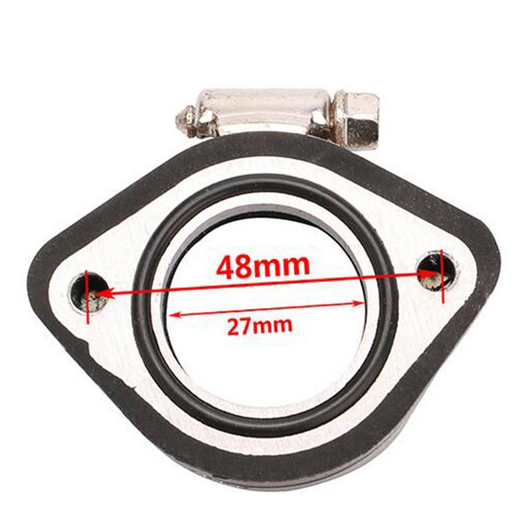 Carburetor Carb Flange Manifold Intake Adapter Rubber - Universal Fit
