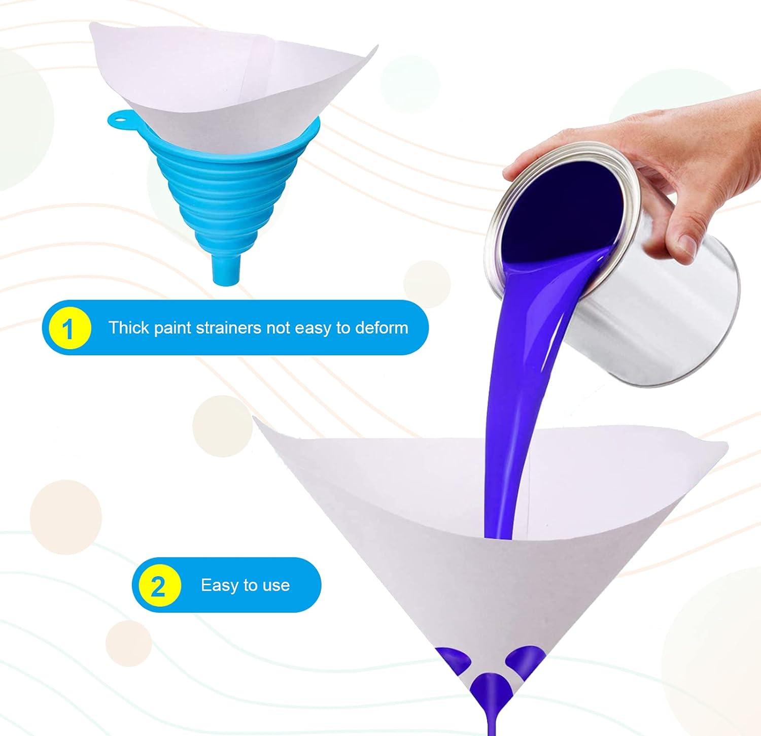 200 Gói Dụng Cụ Lọc Sơn Dùng Một Lần Dụng Cụ Lọc Sơn Phun Sơn Với Phễu Silicone Dụng Cụ Lọc Sơn Lọc Cho Ô Tô Nghệ Thuật Thủ Công