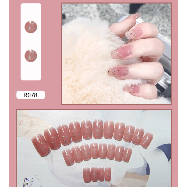 Bộ 24 móng tay giả nail thơi trang như hình