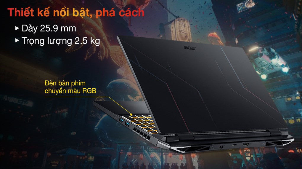 Hình ảnh Laptop Gaming Acer Nitro 5 Tiger AN515-58-52SP  i5-12500H/RAM 8GB/512GB SSD/3050 4GB Hàng Chính Hãng