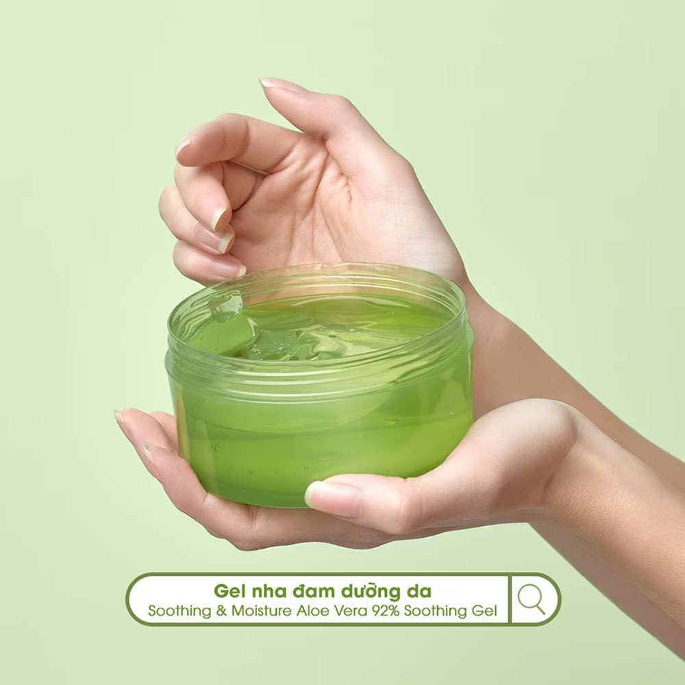 Gel Dưỡng Ẩm Nature Republic Chiết Xuất Lô Hội Soothing &amp; Moisture Aloe Vera 92% Soothing Gel 300ml