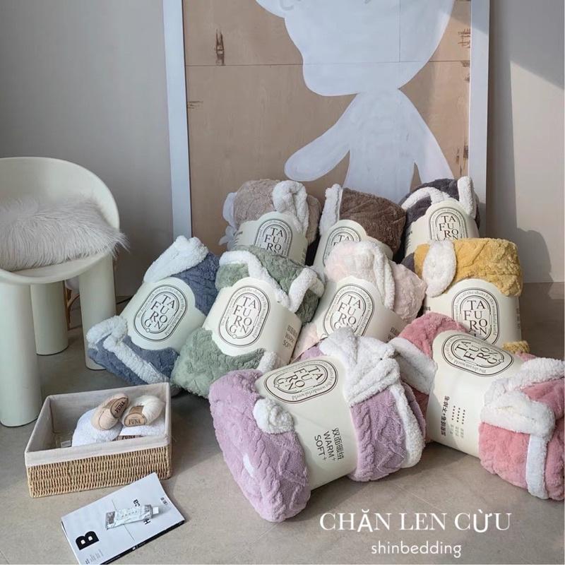 Chăn Cừu Len Trơn Phong Cách Hàn Quốc _ Shinbedding