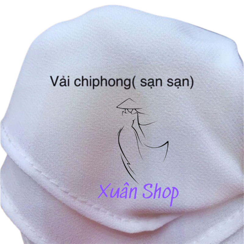 Áo dài trắng học sinh 4 tà chiffon / áo dài nữ sinh / áo dài truyền thống