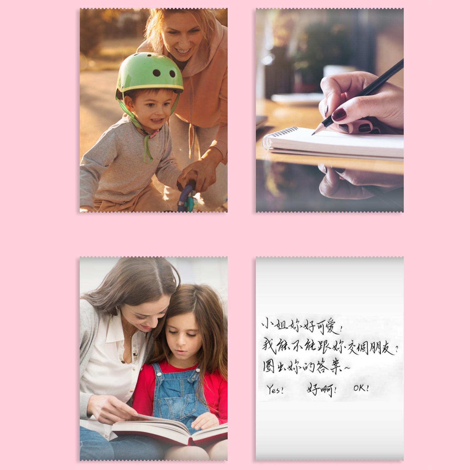Mini Pocket Photo Printer BT Connection for Picture DIY Handcraft List Journal Notes Memo Receipt Paper Study English Version