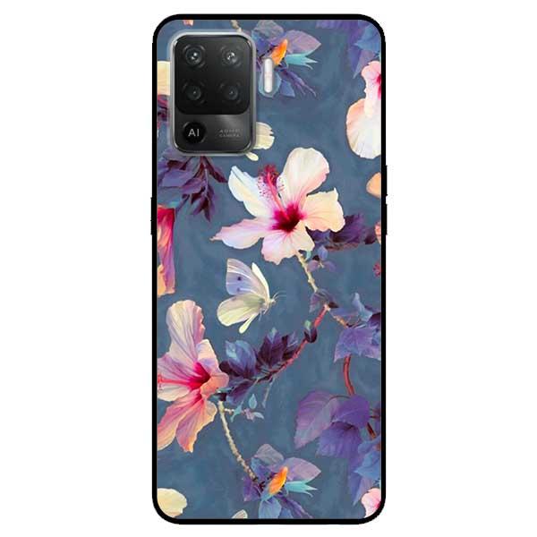 Ốp lưng dành cho Oppo A54 - Oppo A74 - Oppo A94 - Hoa Bướm Trắng