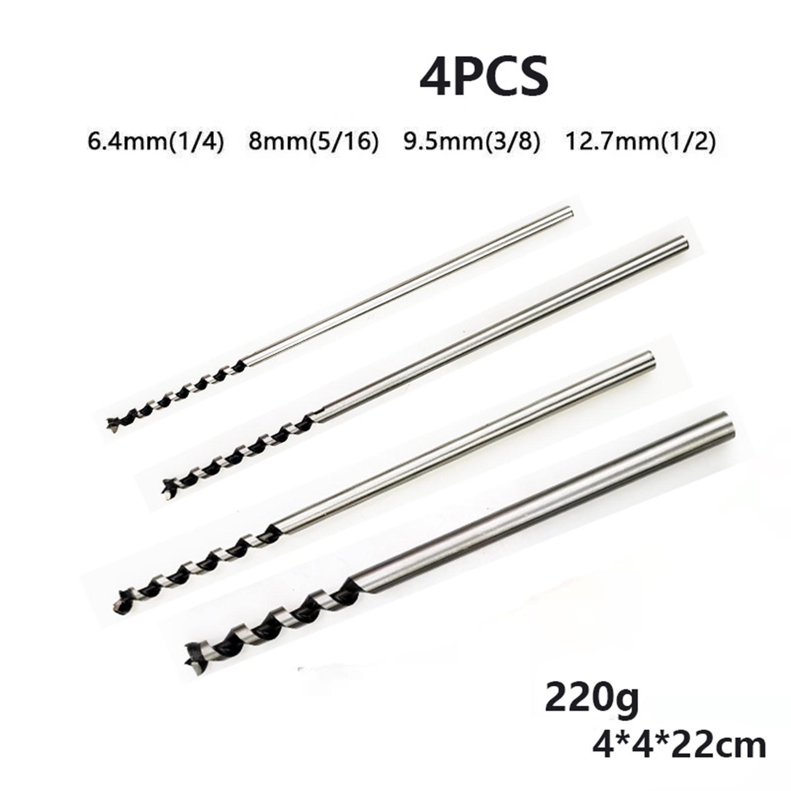 4Pcs Woodworking Mortising Durable Hole Drill Bit for DIY Woodworking