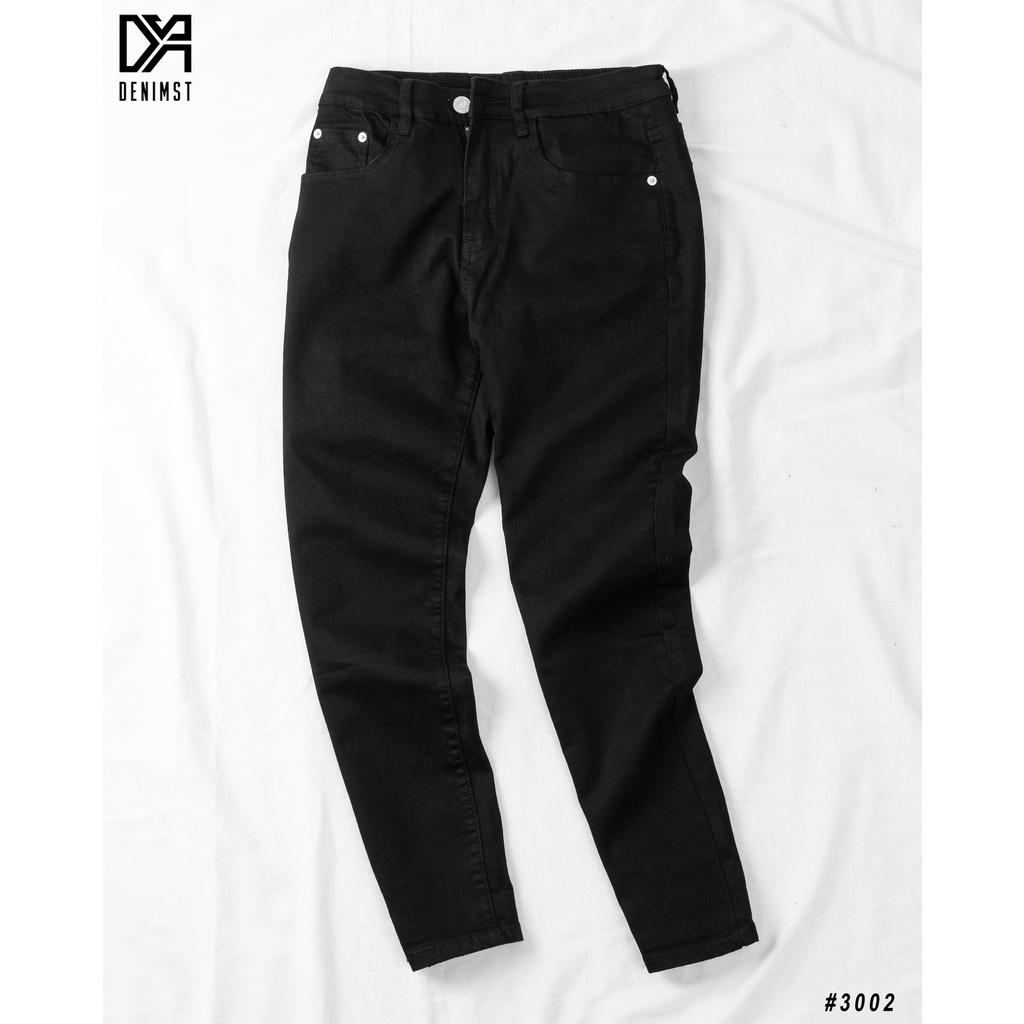 Quần jean nam đen trơn DENIMST 3002