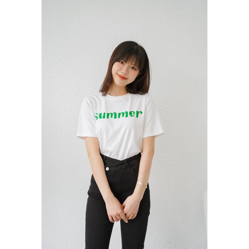Áo thun tay lỡ Méo shop phông nữ cổ tròn cotton Season freesize form rộng