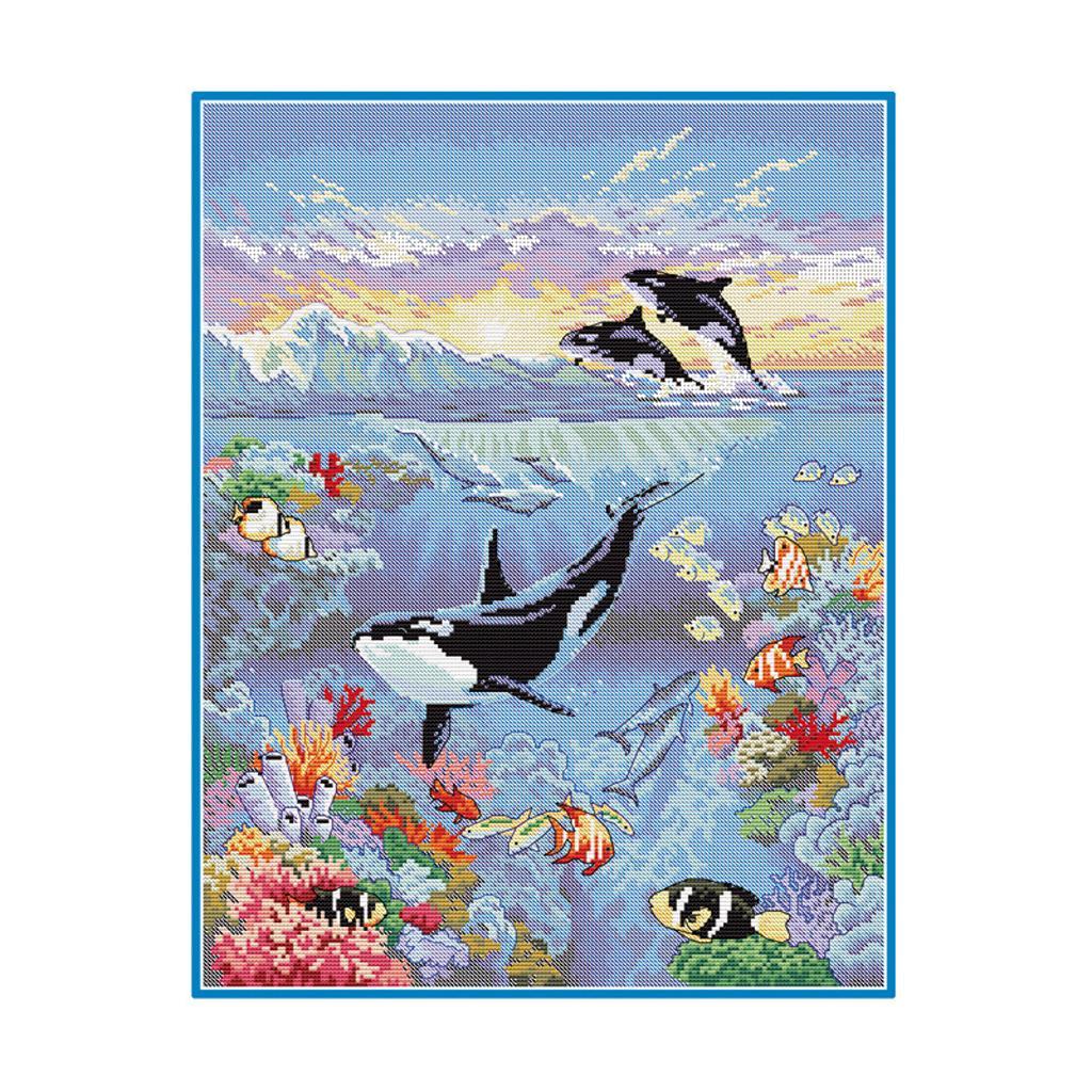 Stamped Cross Stitch Kits For Kids Embroidery 11 Counted