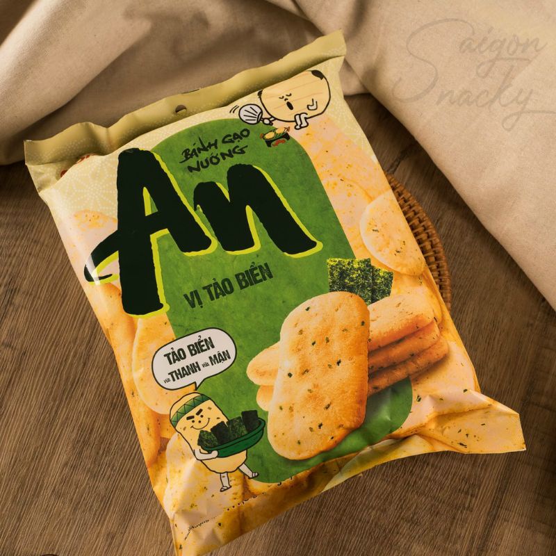 Thùng 20 Bịch Bánh Gạo Nướng An Vị Tảo Biển