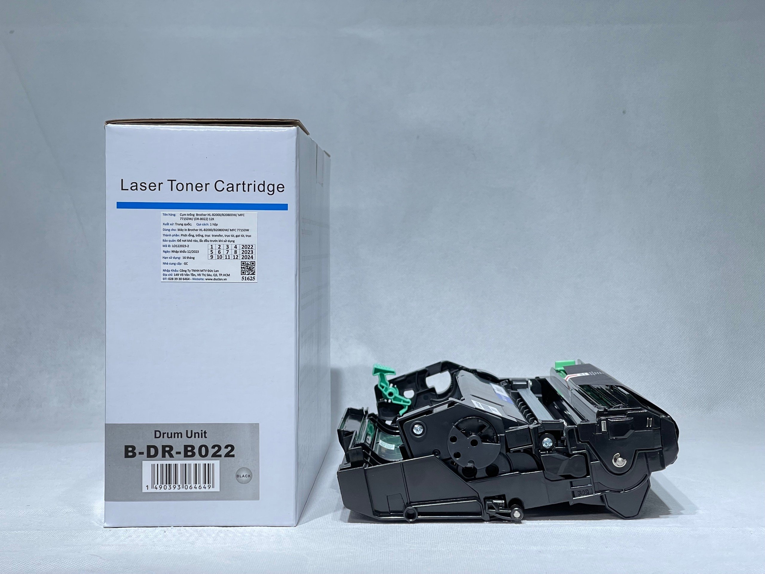 Cụm trống từ DRB022 B027 TECH dùng cho máy in Brother HL B2000 B2080dw (DRB022/B027) 12K - Hàng Nhập Khẩu