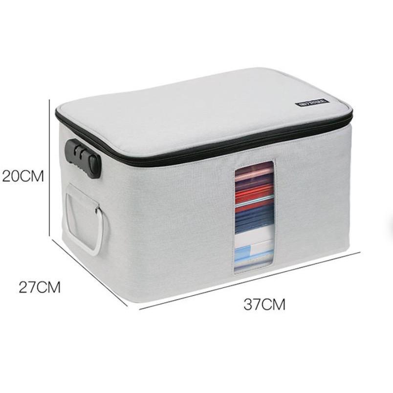 Cặp đựng tài liệu giấy tờ 5 tầng khóa mật khẩu Document Home Safe - AsiaMart