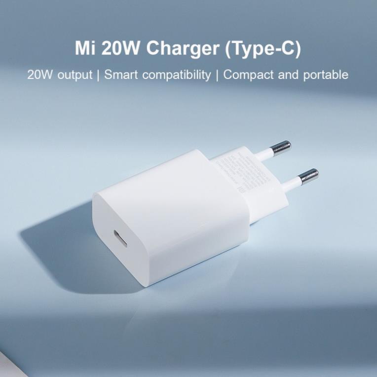 Adapter Cốc củ sạc Xiaomi Mi 20W charger (Type-C) BHR4927GL - Hàng Chính hãng