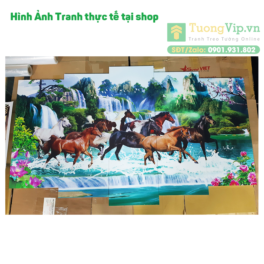 Tranh Gỗ Cao Cấp - Tranh Treo Tường Mã Đáo Thành Công 14 (Bộ 5 tấm)