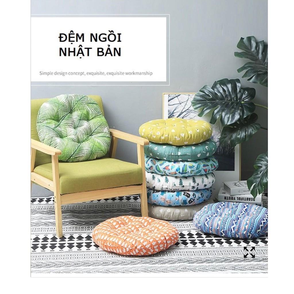 Đệm Ngồi Bệt Tròn Nhật Sắc Màu Hè Sai Mini 32cm