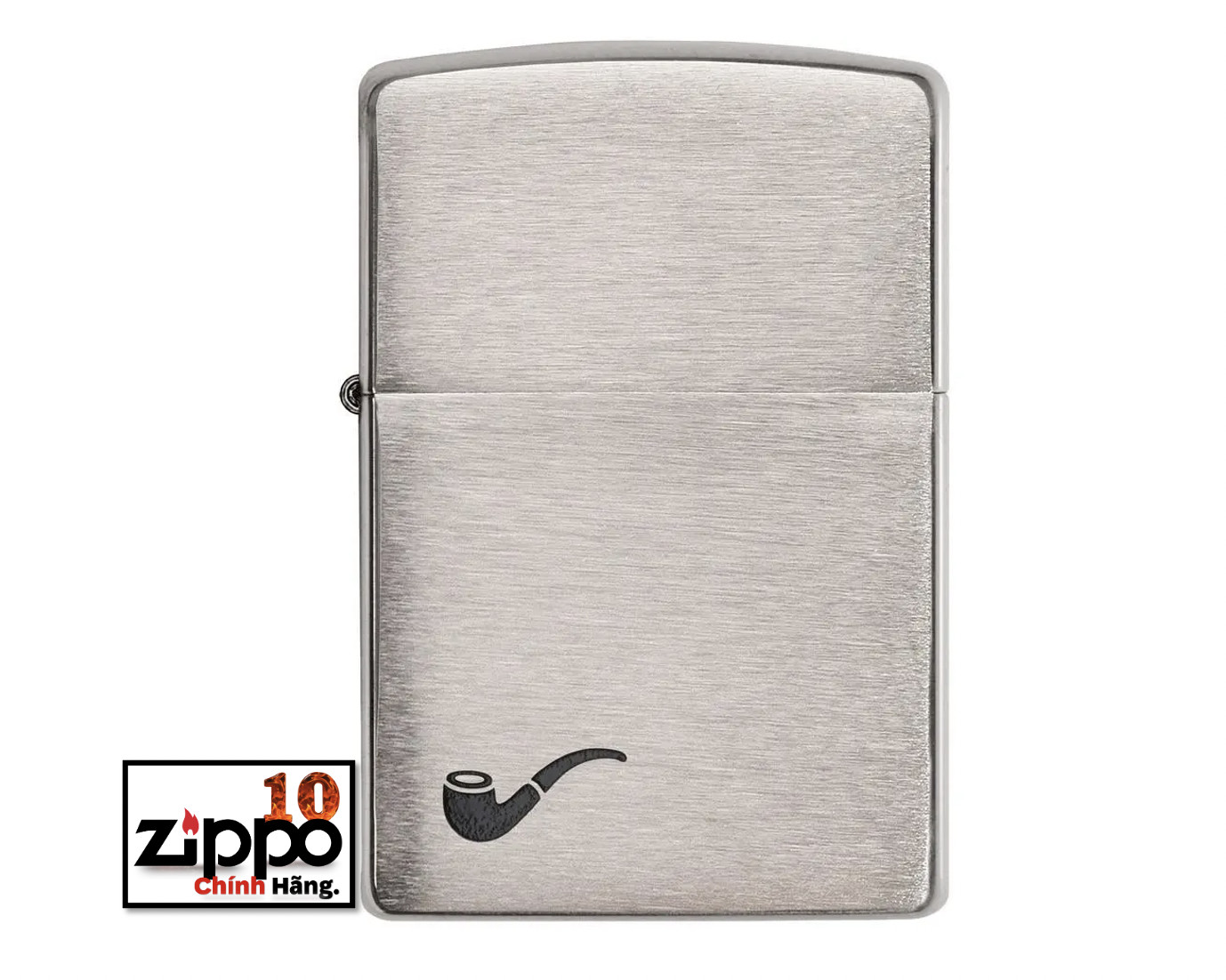 Bật lửa Zippo TẨU 200PL Pipe Brushed Chrome - Chính hãng 100%