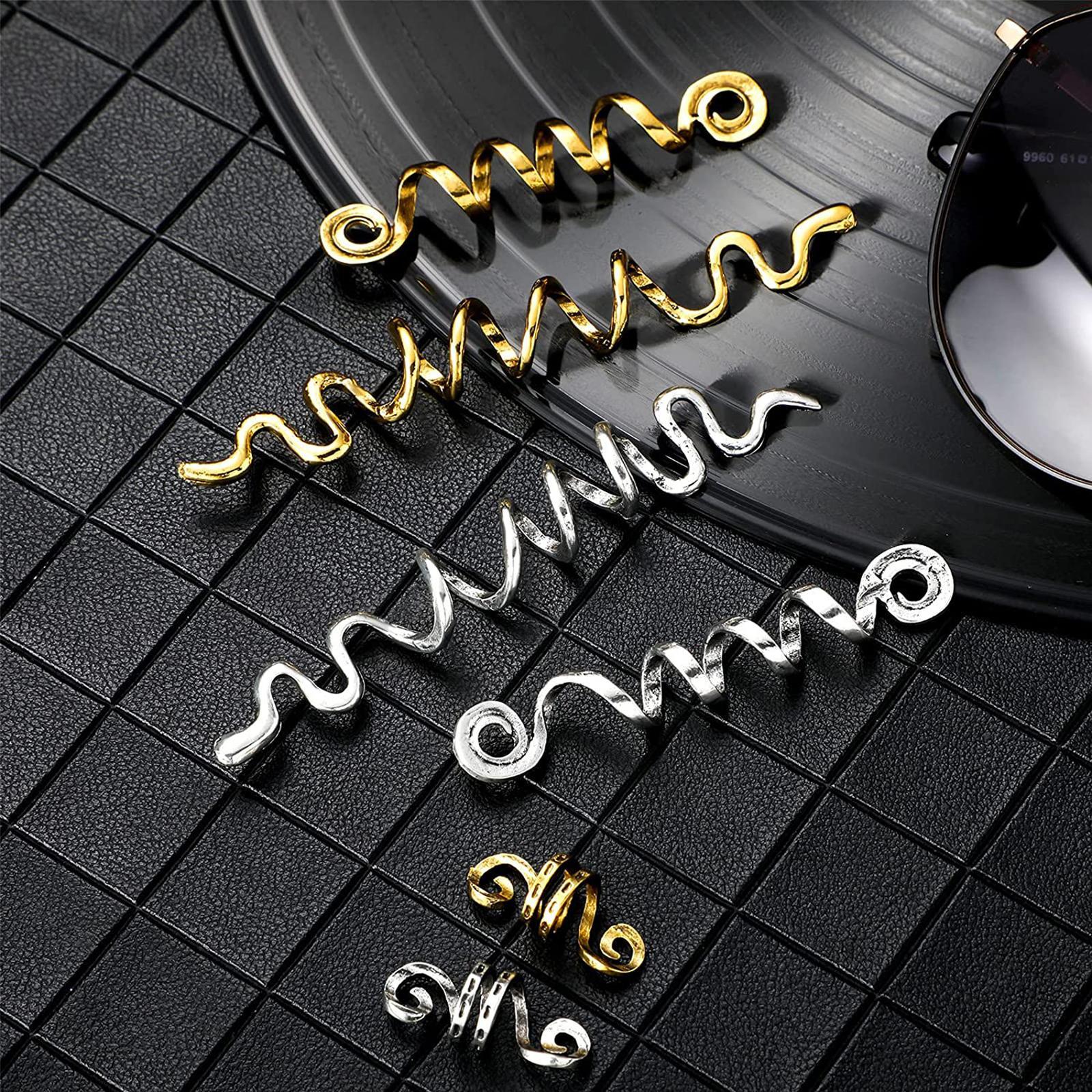 Hair Beads Spiral Coils, Tibetan ,Dwarven Beard Coils ,hair Tube