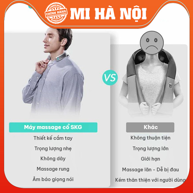 Máy Massage Cổ SKG G7 PRO-E công nghệ xung điện kết hợp massage vật lí-Bảo hành 12 tháng hàng chính hãng