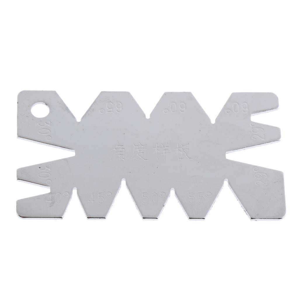 Set Drill Bits Angle Gauge Dirll Sharpener Tools S/S Inspection Gage for Grinding Twist Drills
