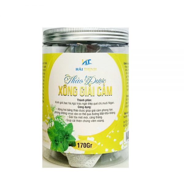 0133649 Hải Thịnh Thảo dược xông giải cảm Hộp 170gram