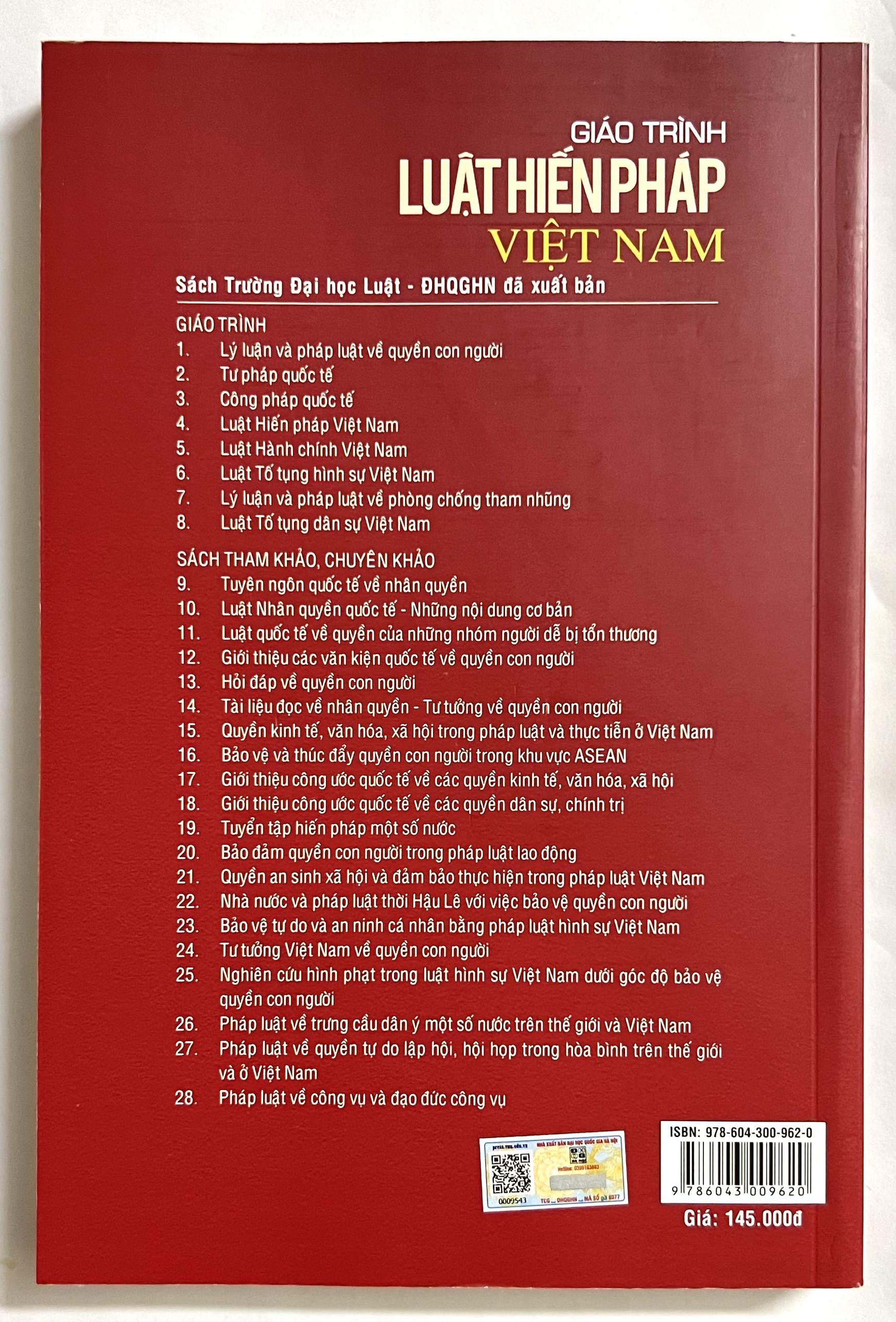 Sách - Giáo trình Luật hiến pháp Việt Nam (Tái bản lần thứ nhất)