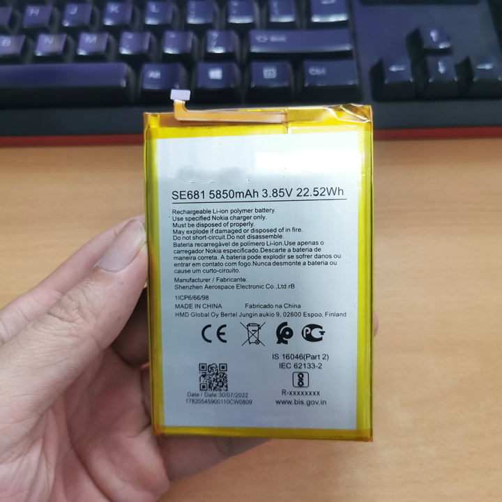 Pin dành cho điện thoại nokia c30 se681 dung lượng 6000 mah