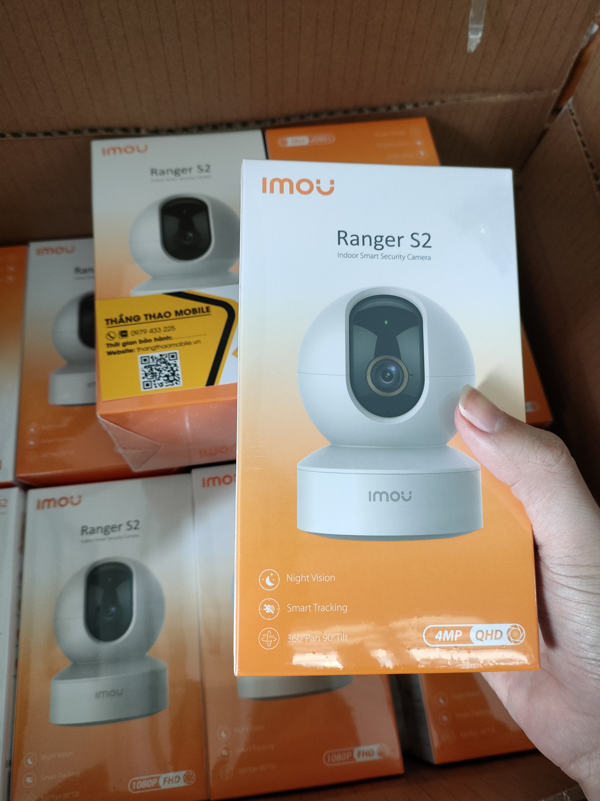 Camera Wifi IMOU Ranger S2 (A43EP) - 2K - Mẫu mới 2023,Xoay 360 độ,Đàm thoại 2 chiều ,Tích hợp míc và loa, Còi Hú Báo Động - Bảo Hành 24 Tháng