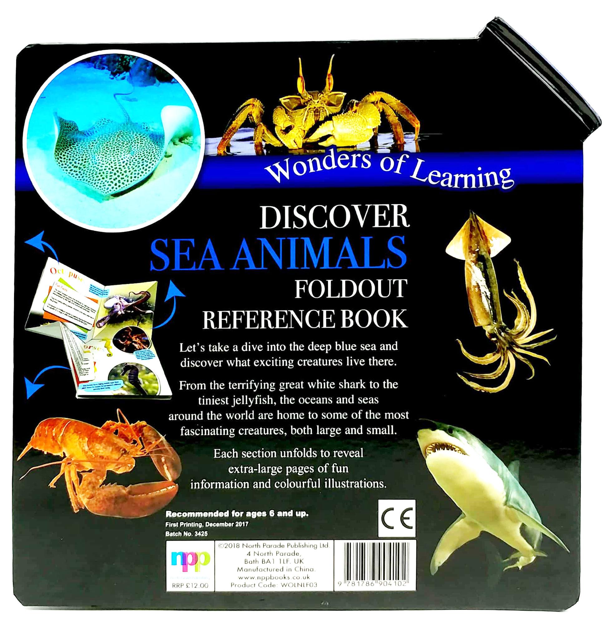 Wonder Of Learning - Discover Sea Animals Foldout Reference Book