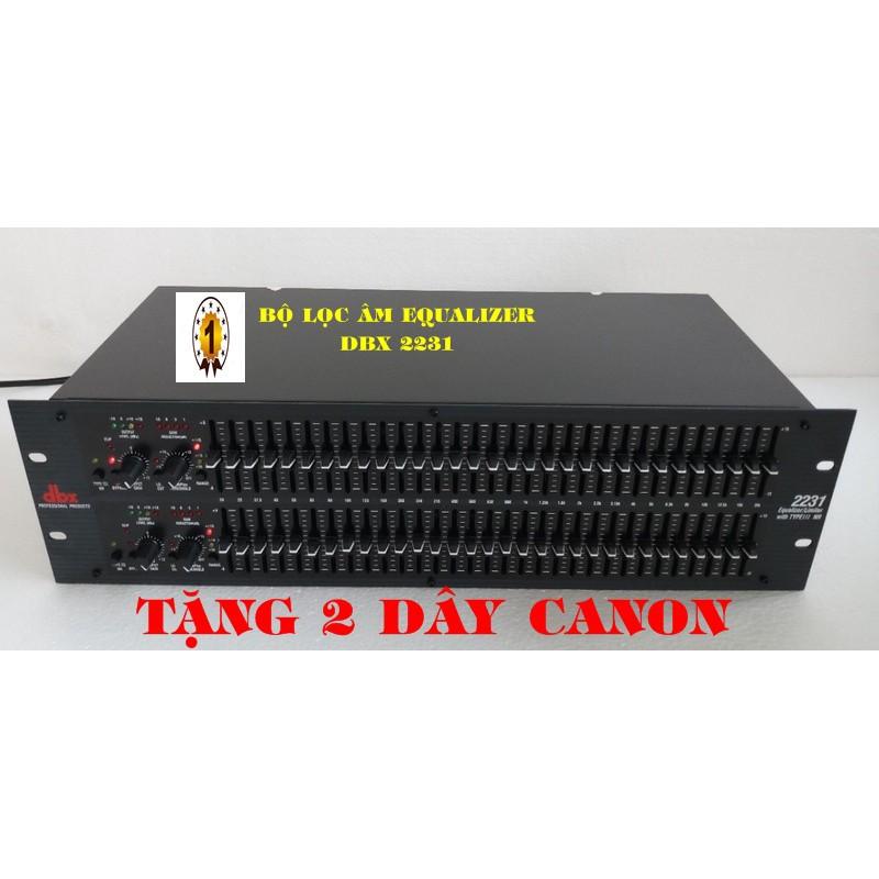 Bộ Lọc xì, lọc âm thanh Equalizer DBX 2231 chính hãng, lọc xì dbx 2231-TĂNG 2 DÂY CANON