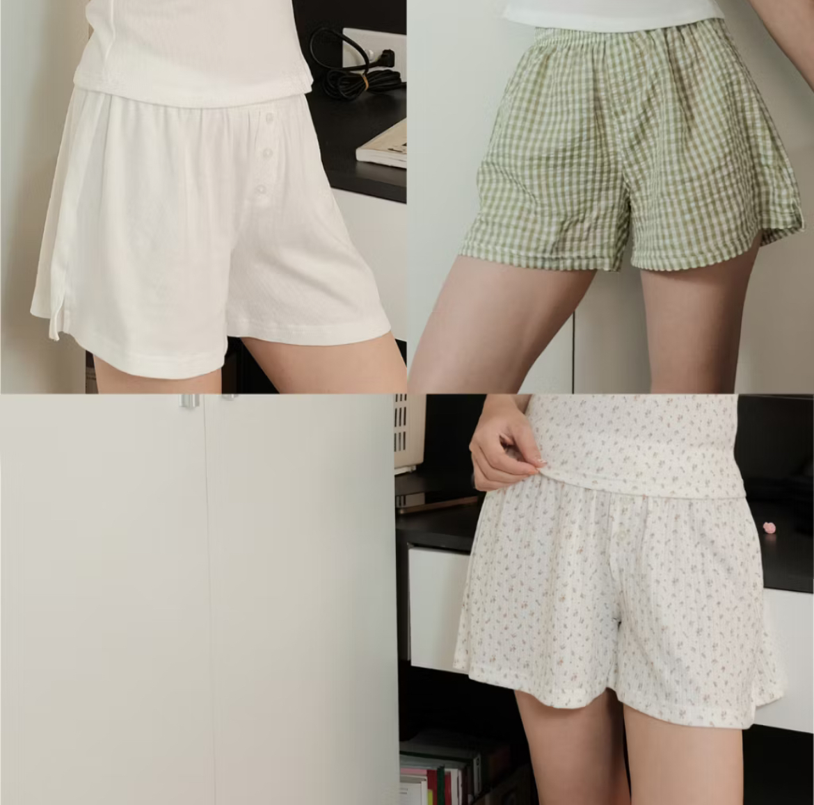 Combo 3 quần đùi/ quần short ngắn mặc nhà cotton thoáng mát- TidyUp