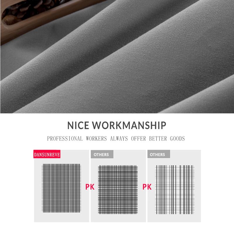 Dansunreve Đồng Màu Trang Bị Tấm Xám/Trắng Bedsheet Đôi Nữ Hoàng Bọc Nệm Cao Cấp Nhà Ga Giường Thun ban Nhạc