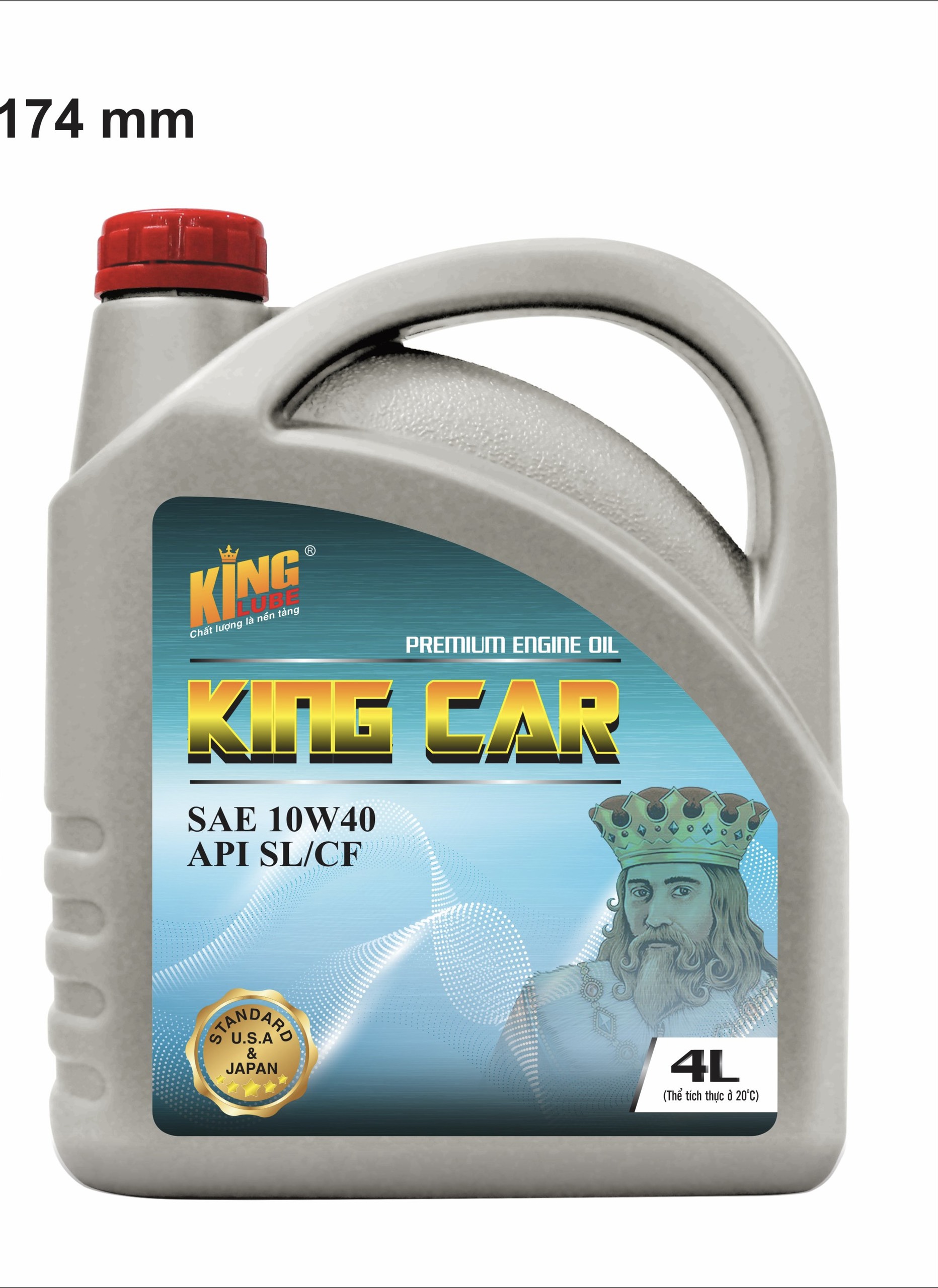 [Mẫu Mới] Dầu Nhớt Động Cơ OTO  KING CAR  API SL/CF - SAE 10W-40