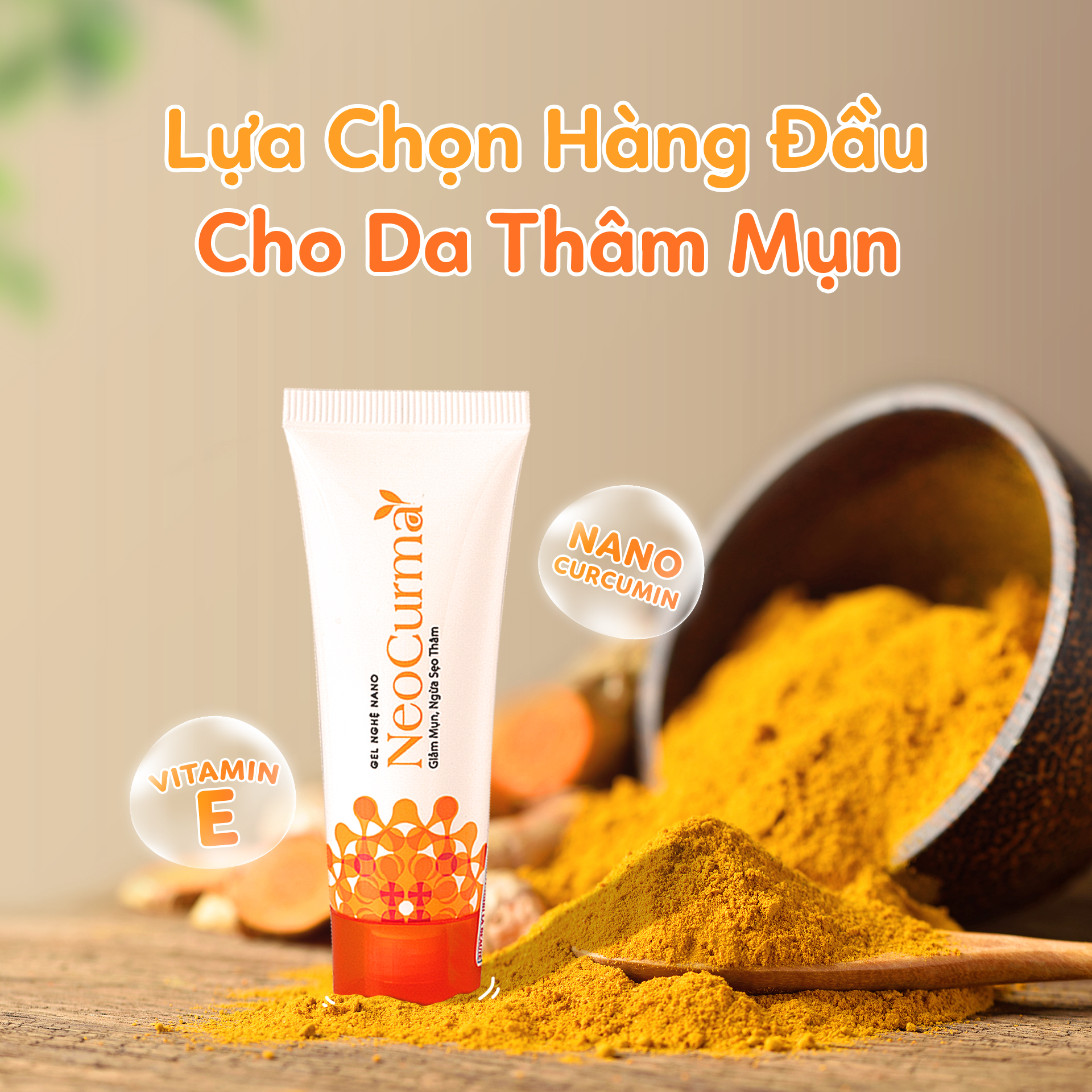 Combo 3 Gel Hỗ Trợ Giảm hỗ trợ điều trị Mụn Liền Sẹo Tinh Chất Nghệ Nano NeoCurma