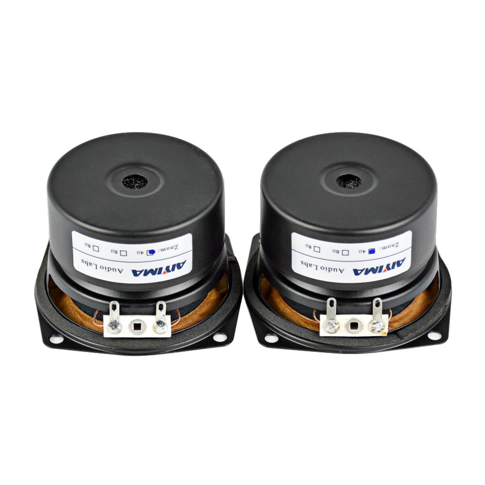 AIYIMA 2.5 inch 15W Loa di động Audio 4ohm 8ohm Full Range Hifi Bass Mini Loa DIY cho Nhà hát tại nhà 2PCS Color: 8 Ohm