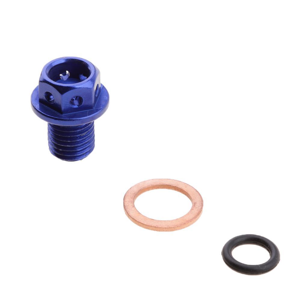 Blue Engine Oil Drain Plug Nut Screw Repair for Dirt Bike ATV