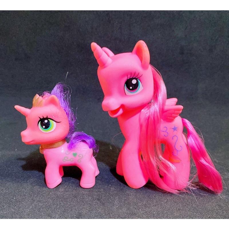mô hình ngựa pony - combo 2 con màu hồng