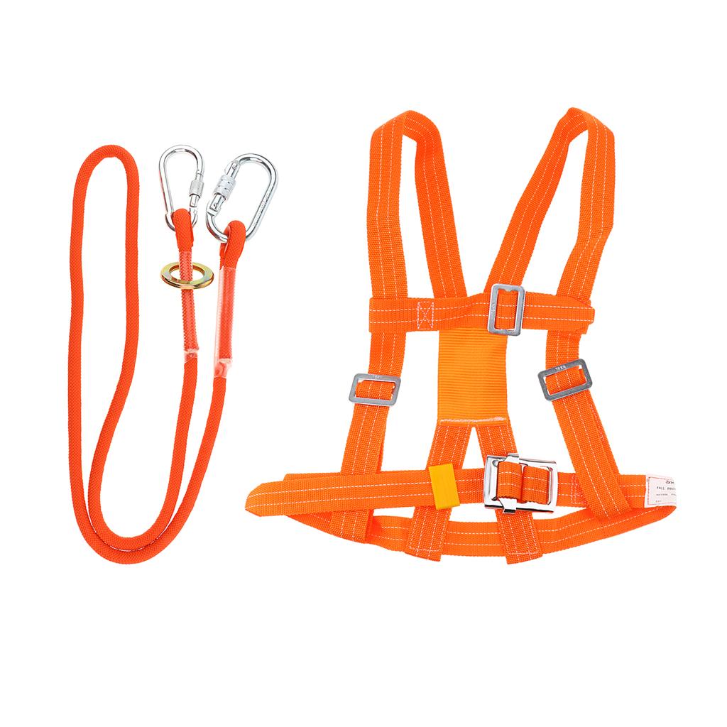 Sturdy Heavy Duty Half Body Climbing Harness Safety Belt Rope S 1.6m