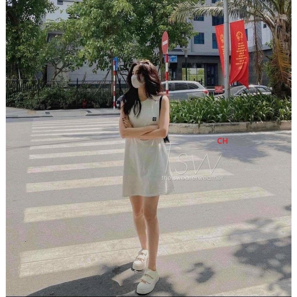 Váy tanktop kèm áo quây trong siêu xinh