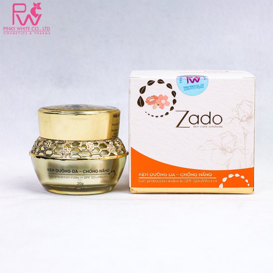 Kem Dưỡng Da Chống Nắng Zado 20g - Dưỡng trắng, chống nắng SPF50+/PA++++ ZaDo chính hãng