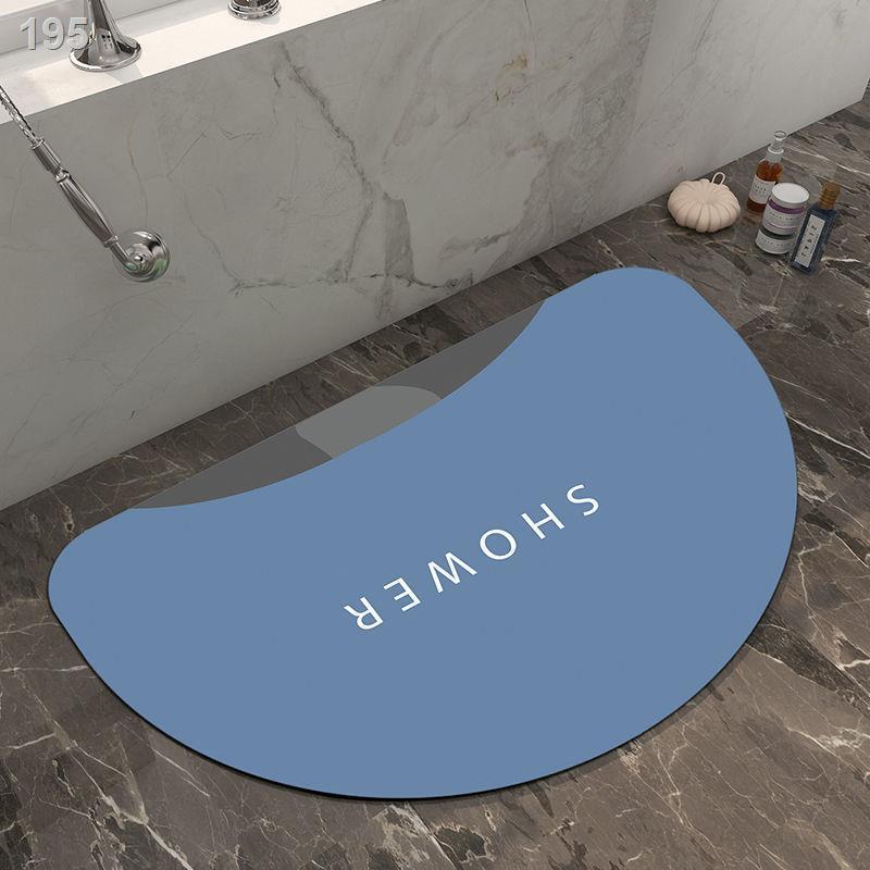 Đệm bùn tảo cát sang trọng nhẹ chống trơn trượt sàn khô nhanh thảm phòng tắm thấm nhà vệ sinh cửa