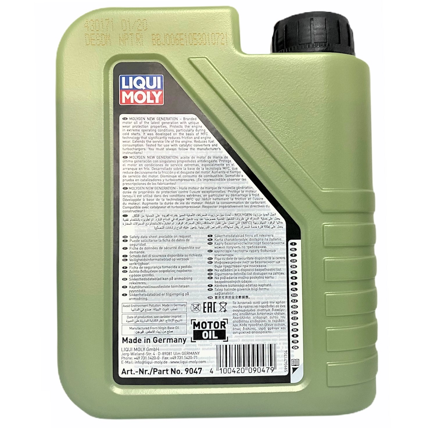 Dầu nhớt tổng hợp xe ga Molygen Liqui Moly 1L 5W30 - Tặng kèm 1 khăn lau chuyên dụng 3M