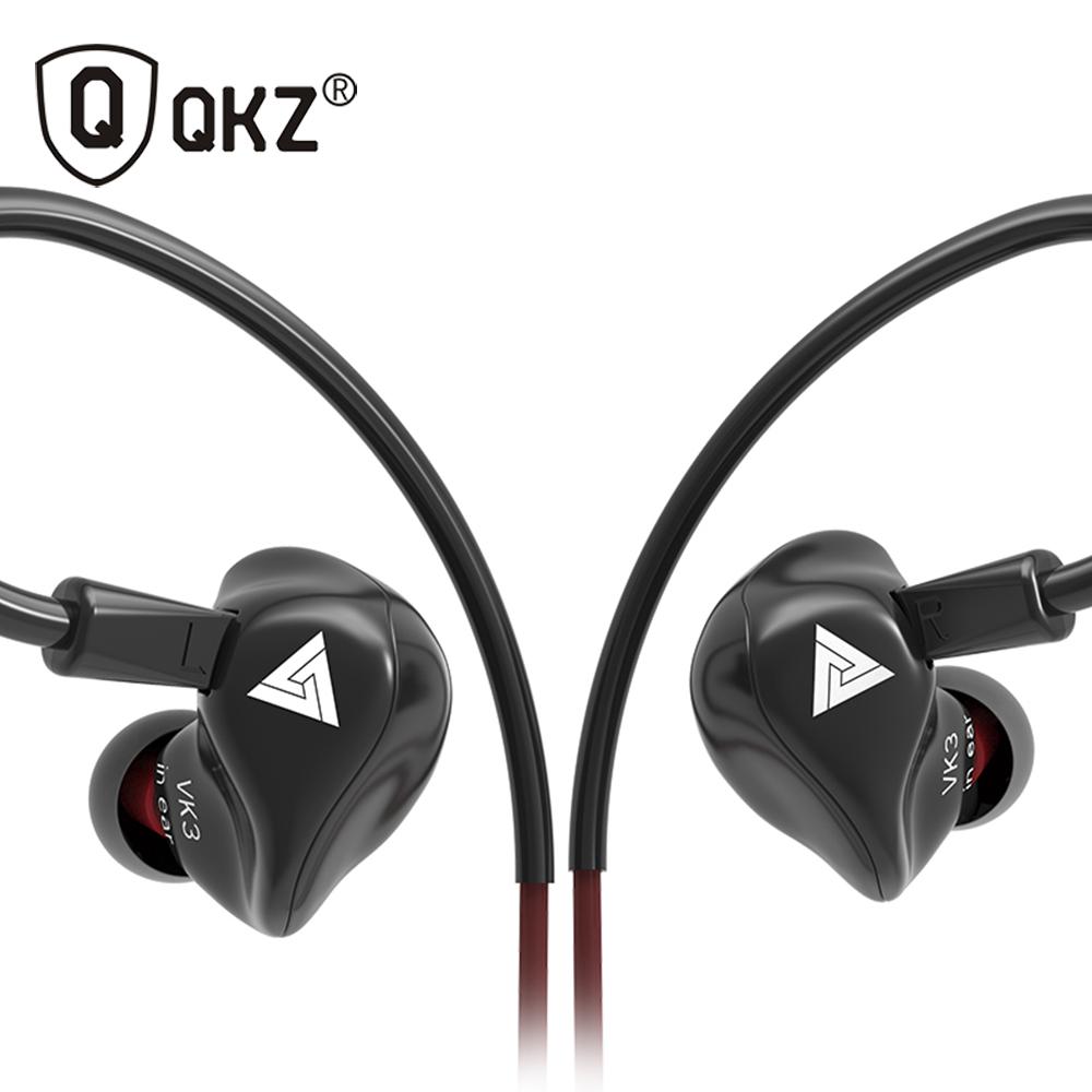 Tai nghe có dây QKZ VK3 3,5 mm chống ồn Cách ly Âm nhạc kim loại Heavy Bass 