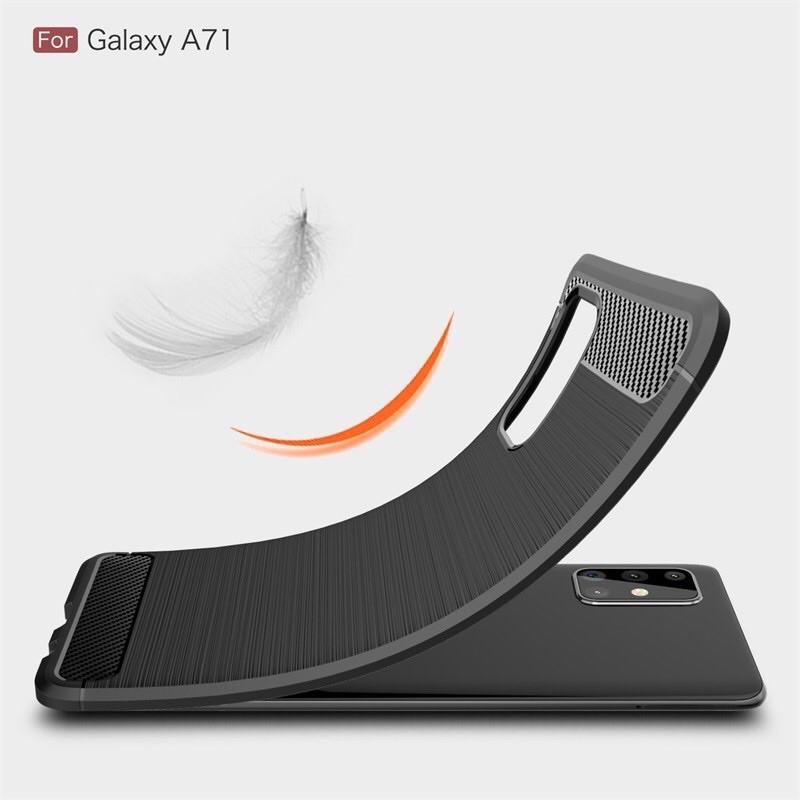 Ốp lưng dành cho Galaxy A51, A71 màu đen vân nhám