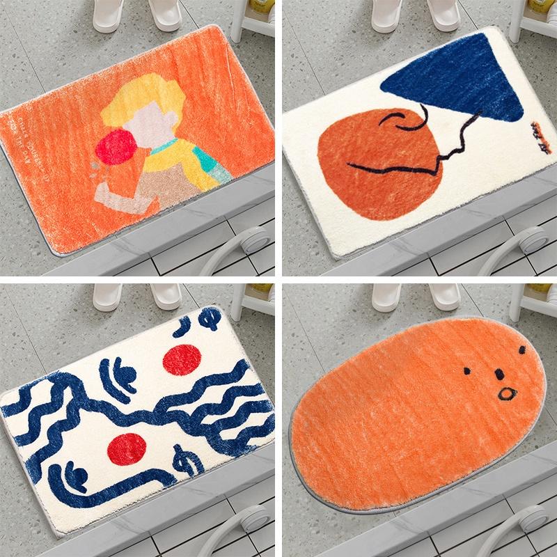 Cute Anti-slip Door Mat Bathroom Absorbent Floor Mat Room Carpet